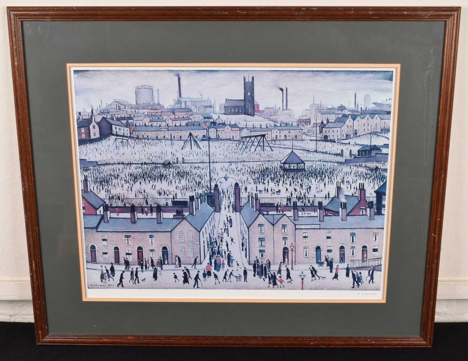 L.S. Lowry R.A. (British 1887-1976) "Britain at Play", signed print. - Image 2 of 2
