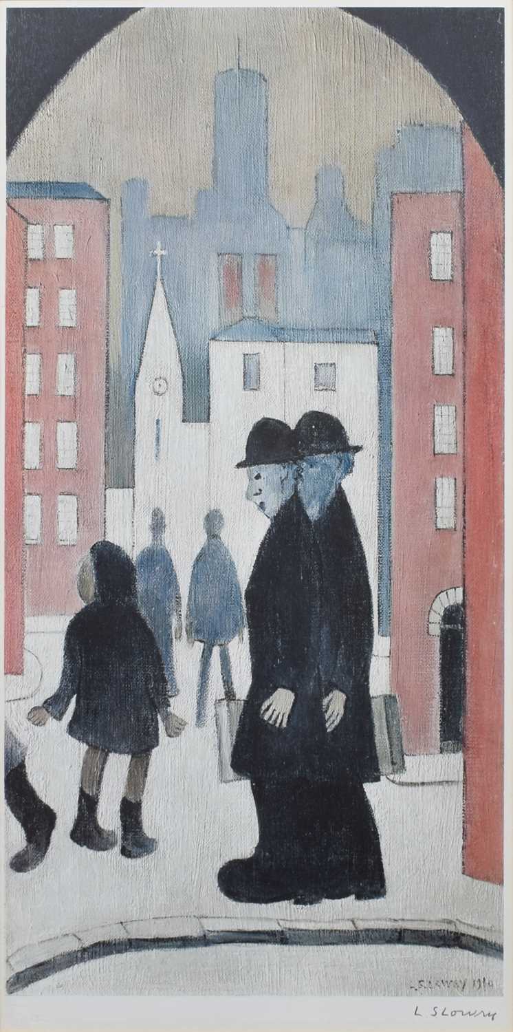 L.S. Lowry R.A. (British 1887-1976) "The Two Brothers", signed print.