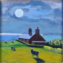 Paul Greer (Welsh 20th/21st century) "Llithfaen", oil.