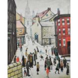 L.S. Lowry R.A. (British 1887-1976) "Berwick-upon-Tweed", signed print.