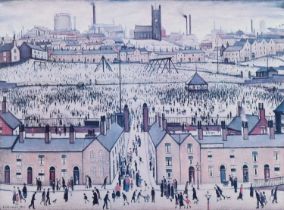 L.S. Lowry R.A. (British 1887-1976) "Britain at Play", signed print.