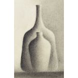 Trevor Grimshaw (British 1947-2001) "Vases", charcoal.