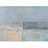 Jonny McEwen (British 1966-) "Soft Blue Headland", acrylic on canvas.