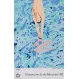 David Hockney R.A. (1937-) "Olympische Spiele Munchen 1972" (Baggott 34), lithographic poster.