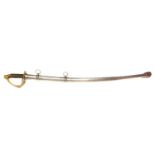 Reproduction French heavy cavalry sword and scabbard