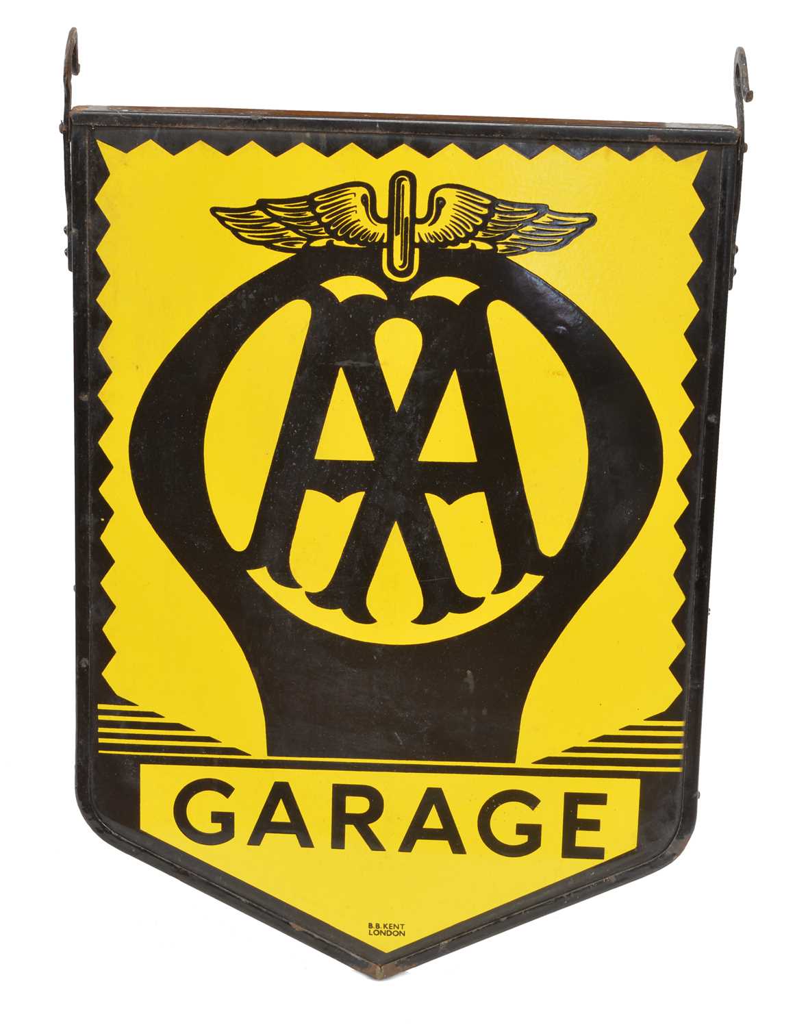 Double-sided AA Garage enamel sign - Image 2 of 7