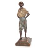 Painted terracotta figure of a black child Van Hasselt & Co