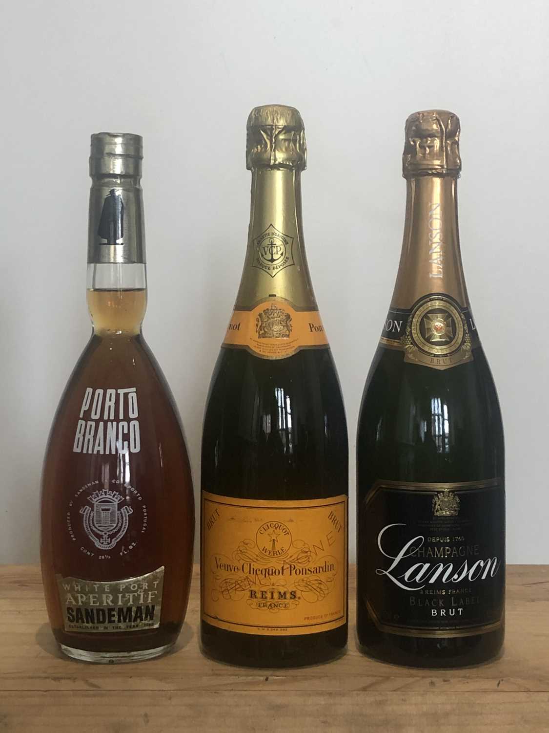 3 Bottles mixed Lot Fine Champagne with Port