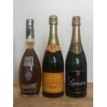 3 Bottles mixed Lot Fine Champagne with Port