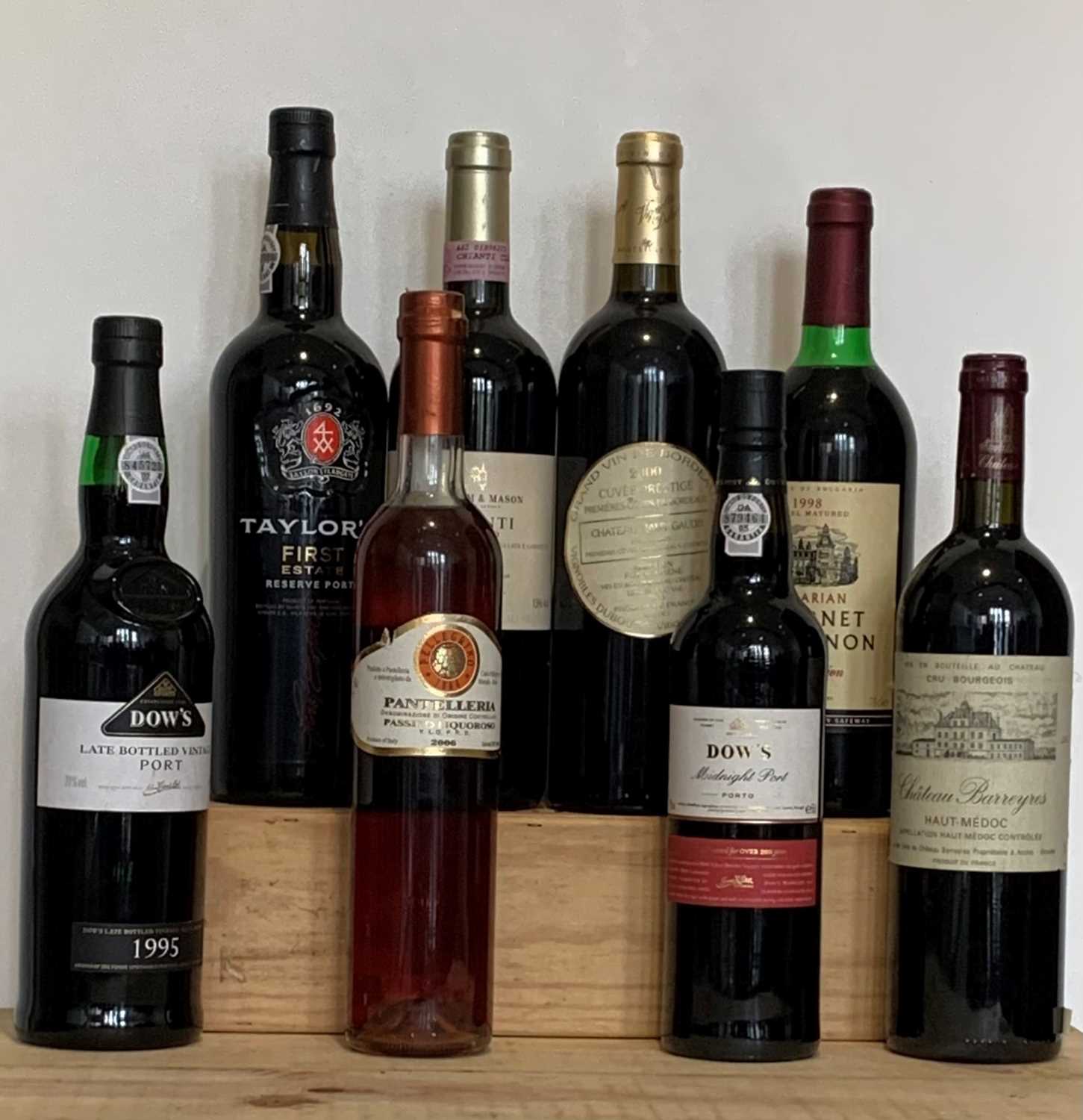 8 Bottles mixed Lot of Red Drinking wines Dessert Wine and Port