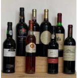 8 Bottles mixed Lot of Red Drinking wines Dessert Wine and Port