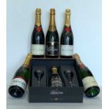 6 Bottles Mixed Lot Grande Marque Champagne
