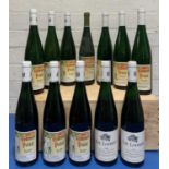 12 Bottles Mixed Lot Erdener Kabinett and Auslese wines from Dr. Loosen