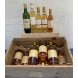 14 Bottles (including 50cl and Half bottles) Sauternes, Ste Croix du Mont and Bordeaux Sec