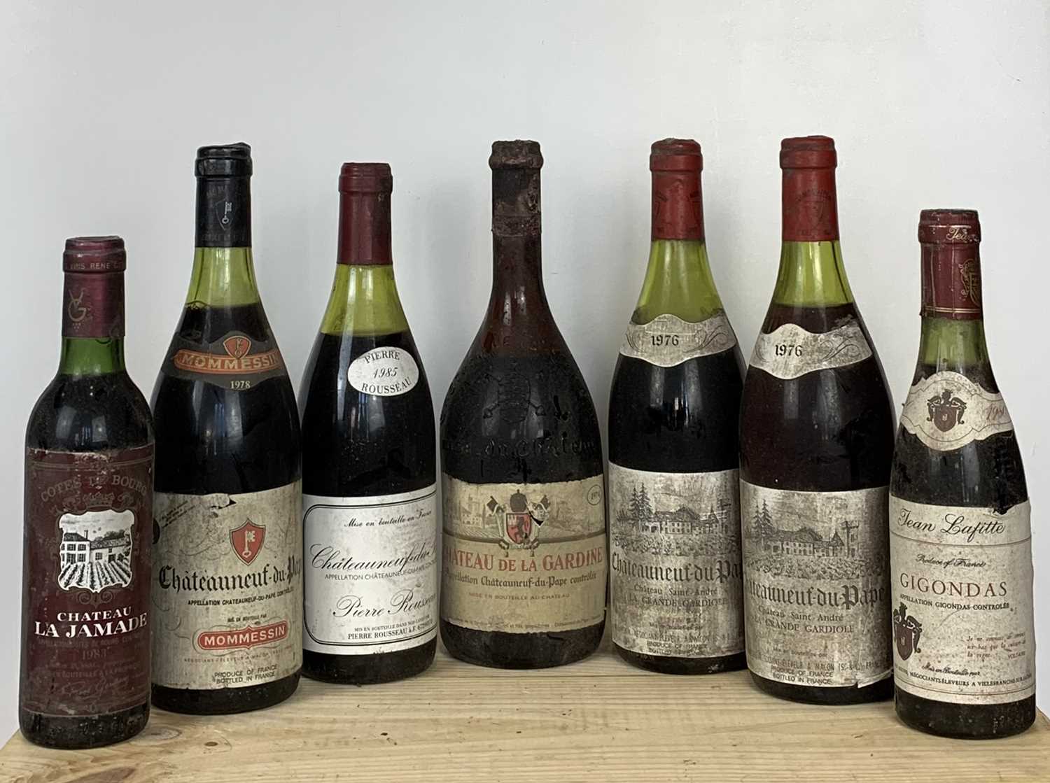 7 Bottles (including 2 half bottles) Mixed Lot Southern Rhone and Bordeaux