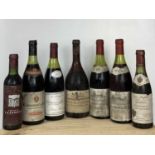 7 Bottles (including 2 half bottles) Mixed Lot Southern Rhone and Bordeaux