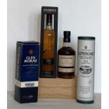 4 Bottles interesting Mixed Lot Pure Malt whiskies