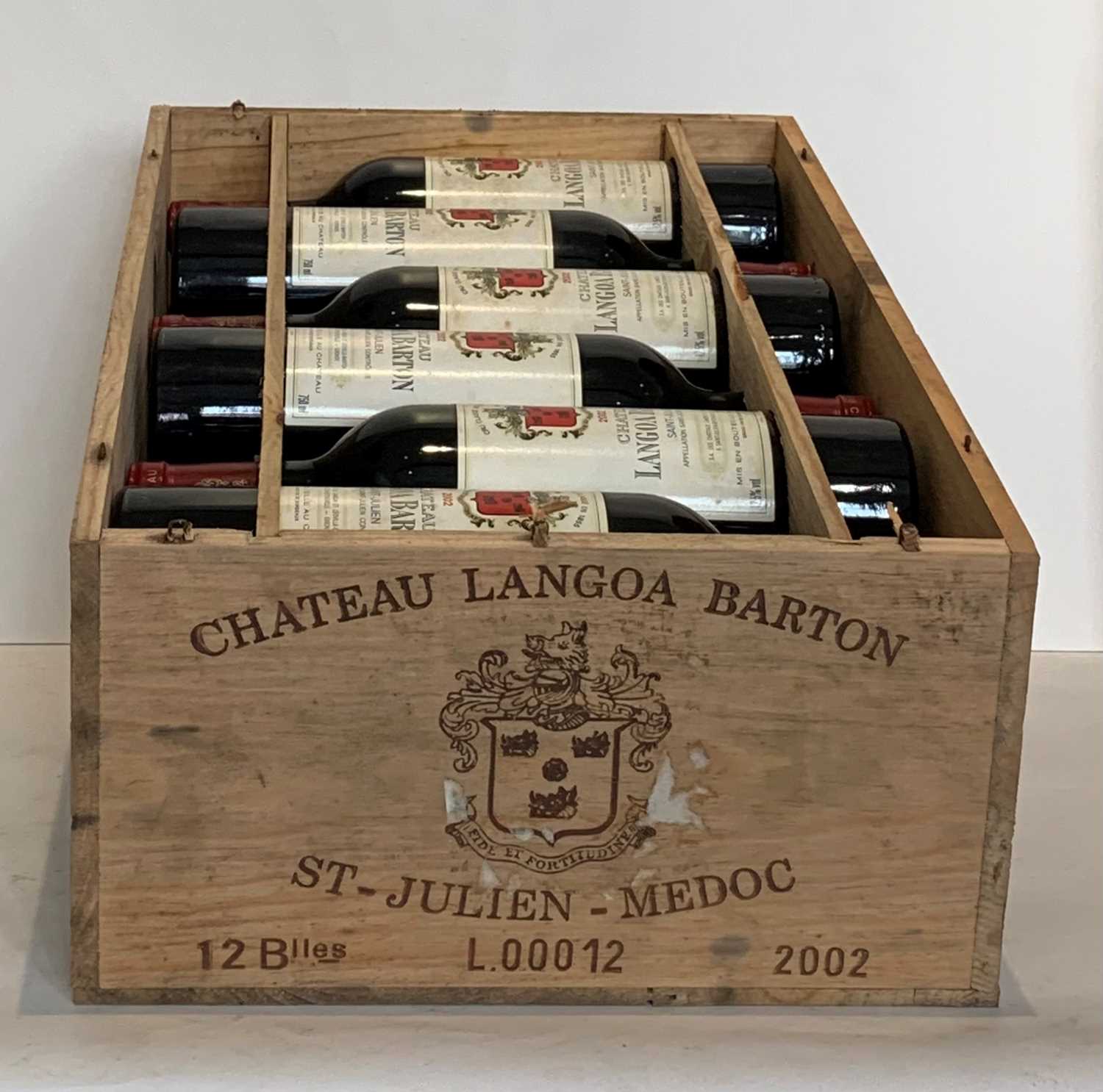 12 Bottles (IN OWC) Chateau Langoa Barton Grand Cru Classe St Julien 2002