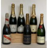 6 Bottles Mixed Lot Fine Champagne to include Grande Marques