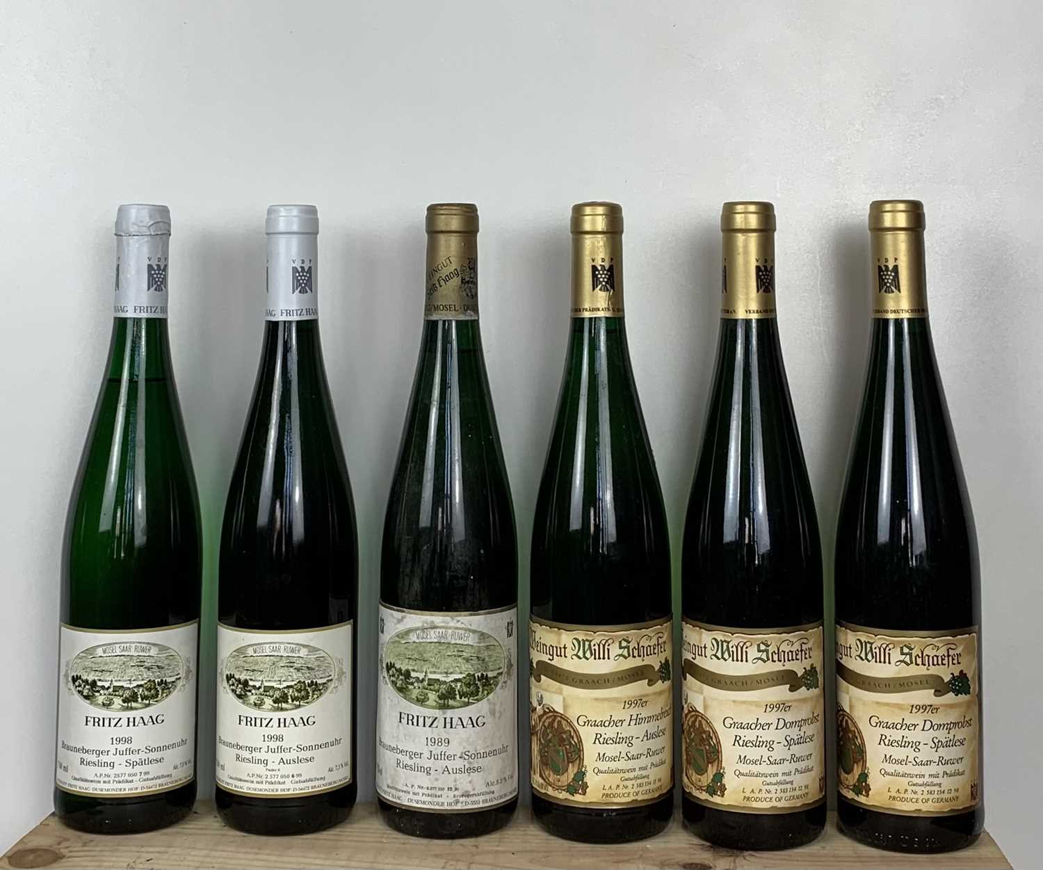 6 Bottles Mixed Lot Weingut Willi Schaefer and Weingut Fritz Haag