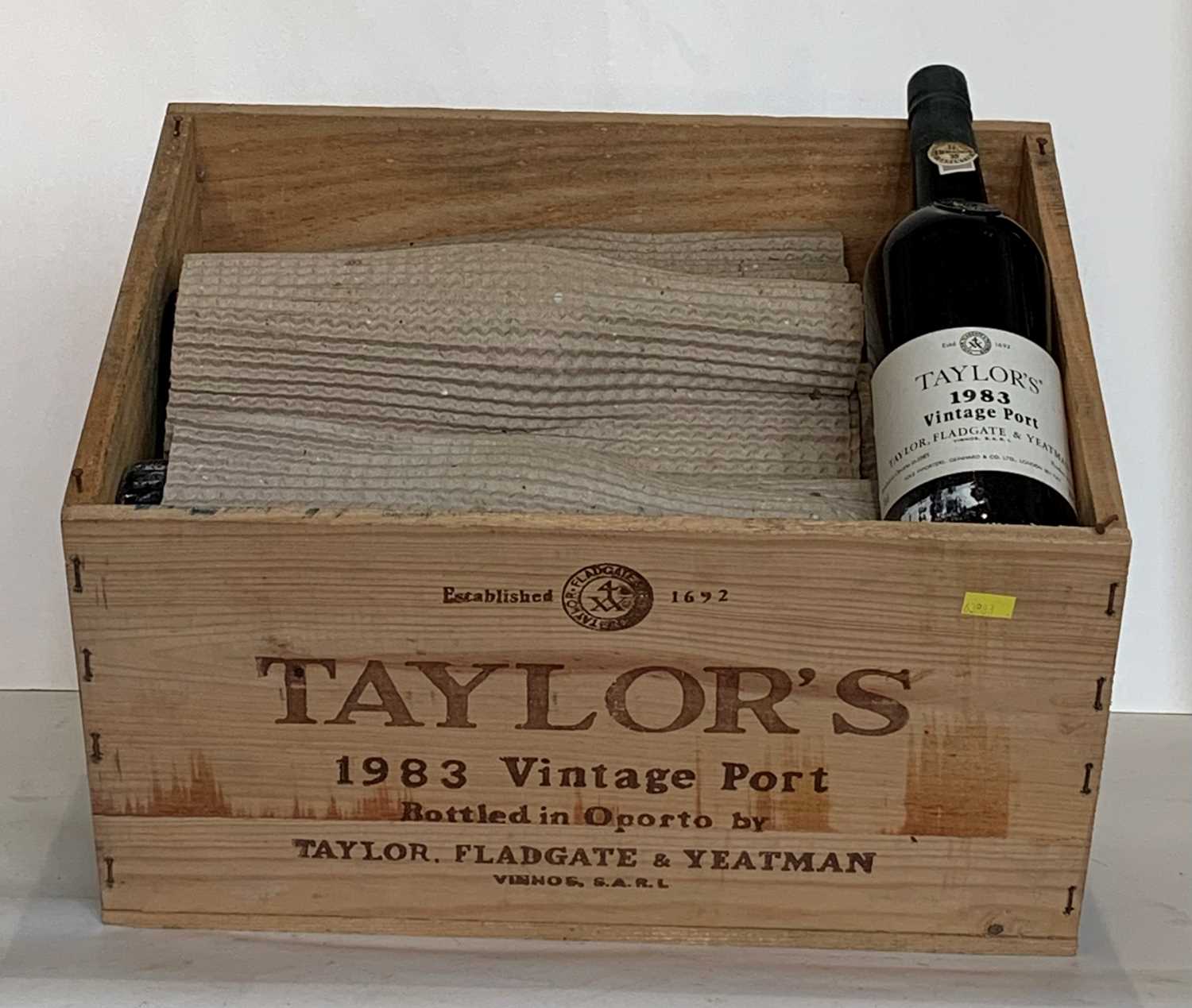 11 Bottles (in OWC) Taylor’s Vintage Port 1983