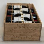 12 Bottles (IN OWC) Clos Fourtet 1er Grand Cru Classe St Emilion 2000