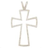 An 18ct gold diamond cross pendant by Theo Fennell,