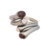 A pair of Georg Jensen silver 'Carnival' rings,