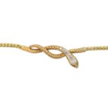 A 9ct gold diamond bracelet,