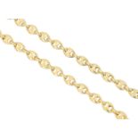 A 9ct gold chain necklace,