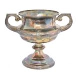 A George VI silver twin handled cup,