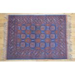 20th-century Turkoman pattern Turkish rug