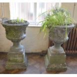 Pair of garden urns