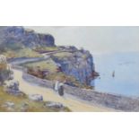 Warren Williams A.R.C.A. (British 1863-1941) "The Marine Drive, Llandudno", watercolour.