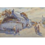 James Aitken (British fl. 1880-1935) "The Old Swan Inn at Mochdre, North Wales", watercolour.