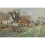 Ralph William Bardill (British 1876-1935) "Autumn Sunshine, Glan Conway", watercolour.