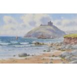 Warren Williams A.R.C.A. (British 1863-1941) "Criccieth Castle", watercolour.