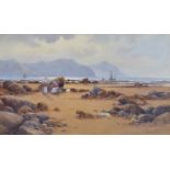 Warren Williams (British 1863-1941) "Deganwy Shore looking towards Penmaenmawr", watercolour.