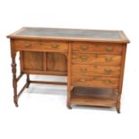 Edwardian walnut writing desk