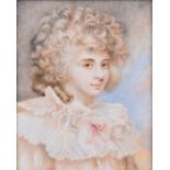 After Sir Joshua Reynolds, "Lady Elizabeth Foster" and "Lady Lavinia Bingham", miniatures (2).