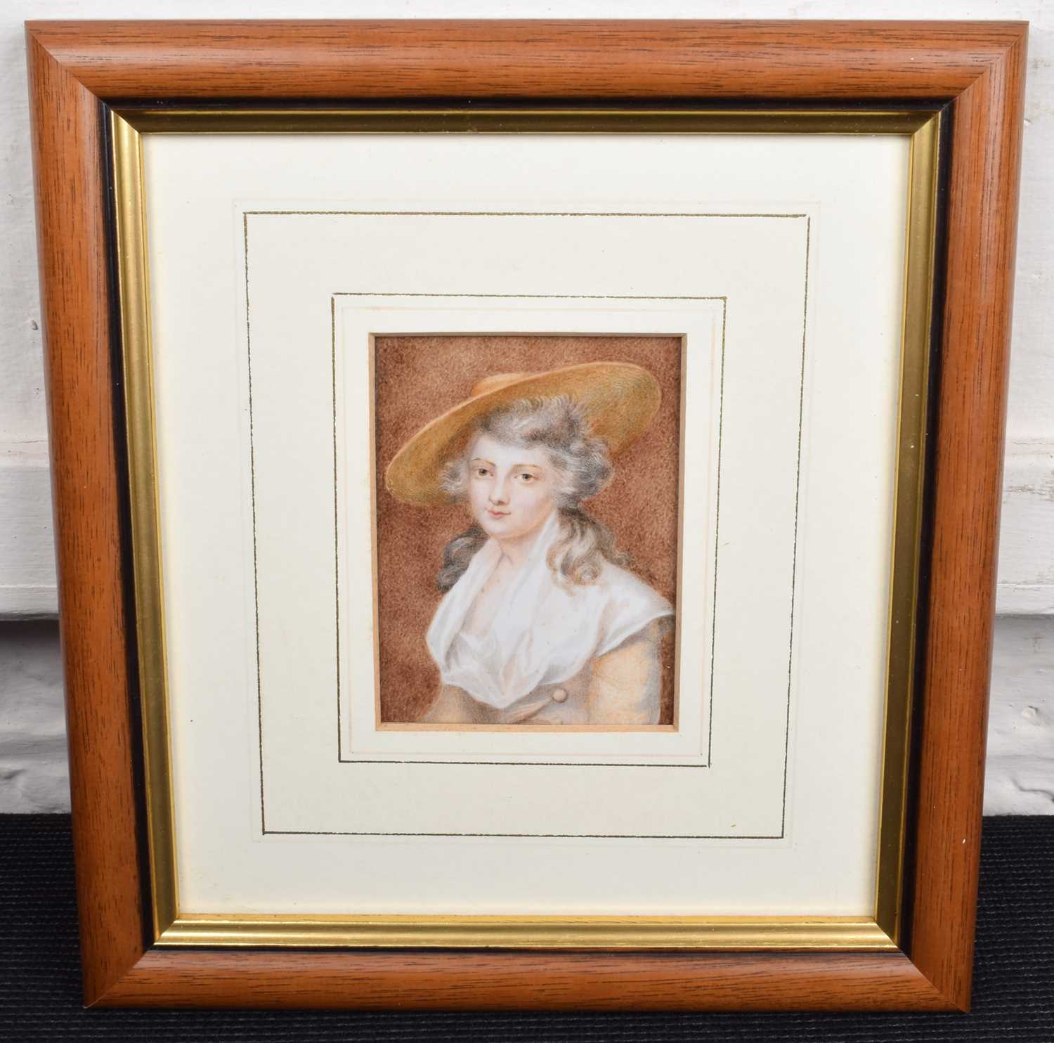 After Sir Joshua Reynolds, "Lady Elizabeth Foster" and "Lady Lavinia Bingham", miniatures (2). - Image 4 of 4