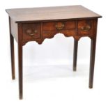George III oak side table