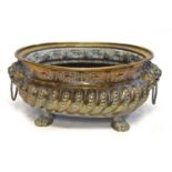 Early 19th-century continental brass planter