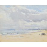 David West R.S.W. (Scottish 1868-1936) "Spey Bay - from Lossiemouth", watercolour.