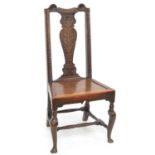 Early 18th-century oak single chair