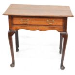 Early 19th-century oak side table