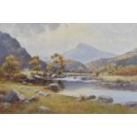 Warren Williams A.R.C.A. (British 1863-1941) "The River Glaslyn, North Wales", watercolour.