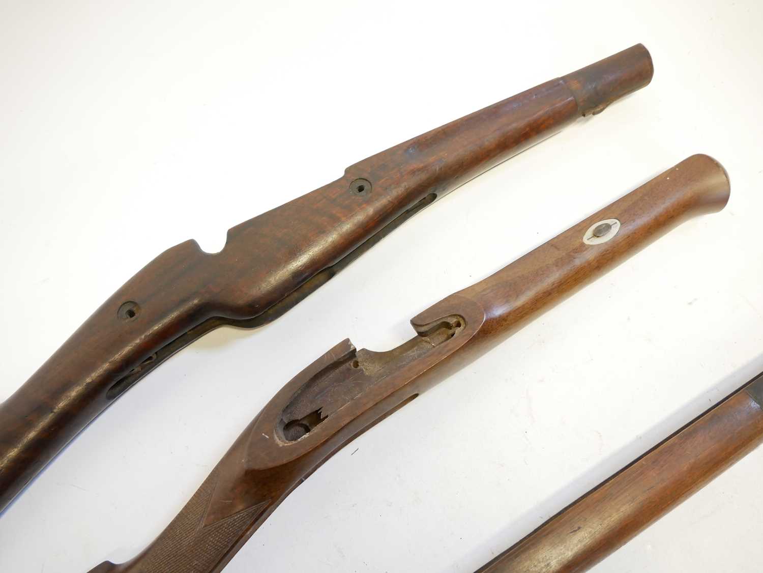 Berthier rifle stock and two other stocks and a forend - Image 3 of 7