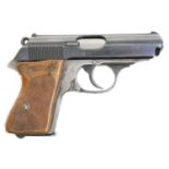 Deactivated Walther PPK 9mm semi automatic pistol