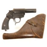 Deactivated German WWII flare pistol